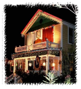 Numerous homes are magnificently decorated on Vine Street in Paso Robles for the Victorian Christmas Showcase.